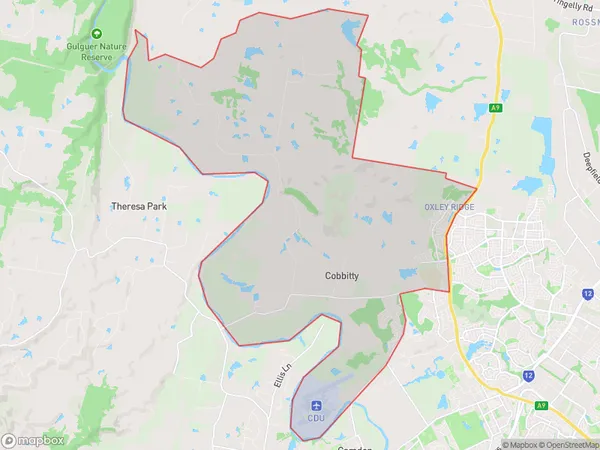 Postal Code 2570 Regions Map for Cobbitty - Leppington