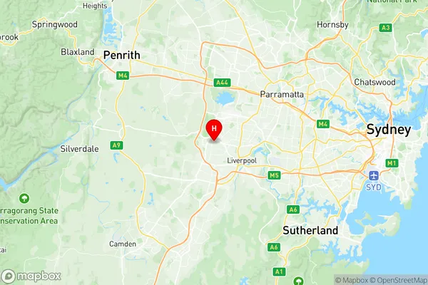 Bonnyrigg Heights Bonnyrigg, New South Wales Region Map