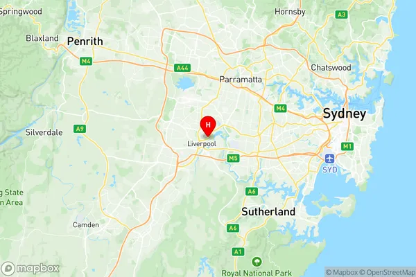 Warwick Farm, New South Wales Region Map