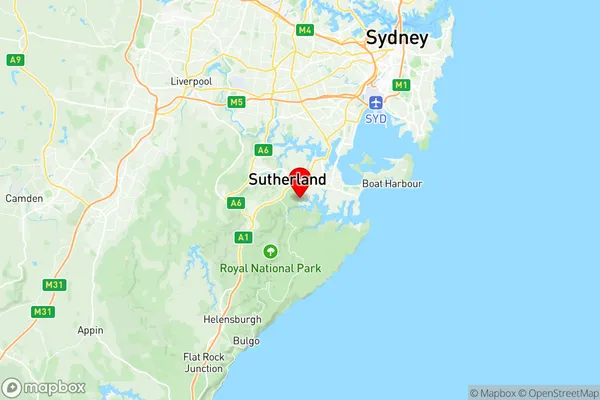 Gymea Grays Point, New South Wales Region Map