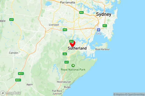 Woronora Heights, New South Wales Region Map