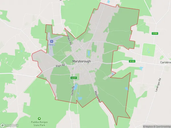 Maryborough (Vic.), Victoria Polygon Area Map