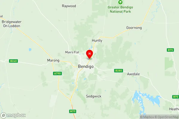 White Hills Ascot, Victoria Region Map