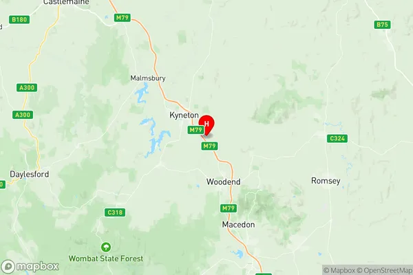 Kyneton, Victoria Region Map