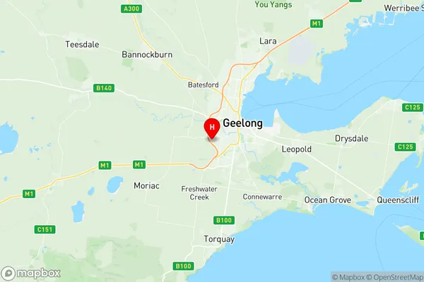 Highton, Victoria Region Map