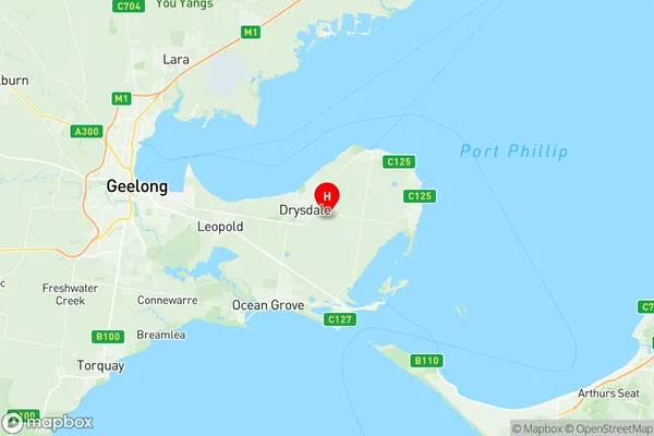 Clifton Springs, Victoria Region Map