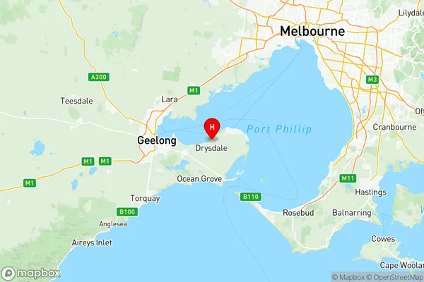 Surf Coast Bellarine Peninsula, Victoria Region Map