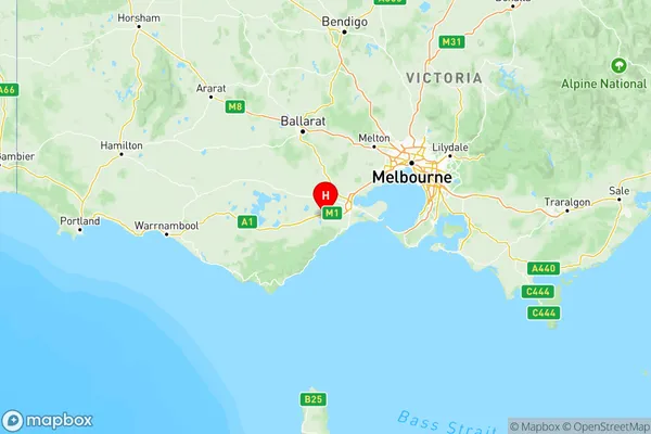 Geelong, Victoria Region Map