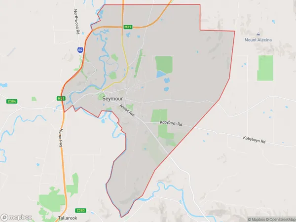 ZipCode 3661 Areas Map for Seymour