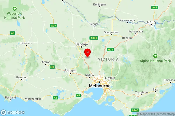 Hume, Victoria Region Map