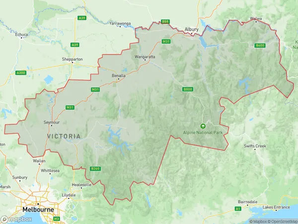 Hume, Victoria Polygon Area Map