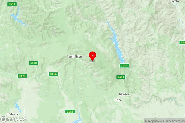 Mount Baw Baw Region, Victoria Region Map