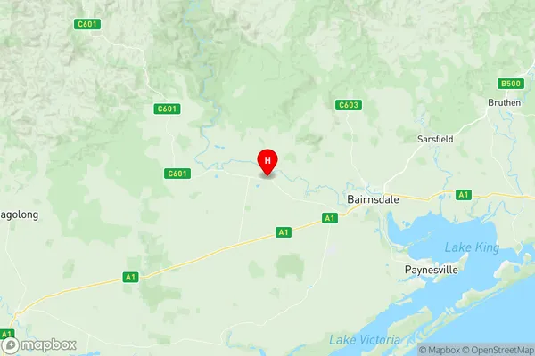 Bruthen Omeo, Victoria Region Map