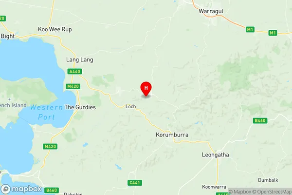 Korumburra, Victoria Region Map