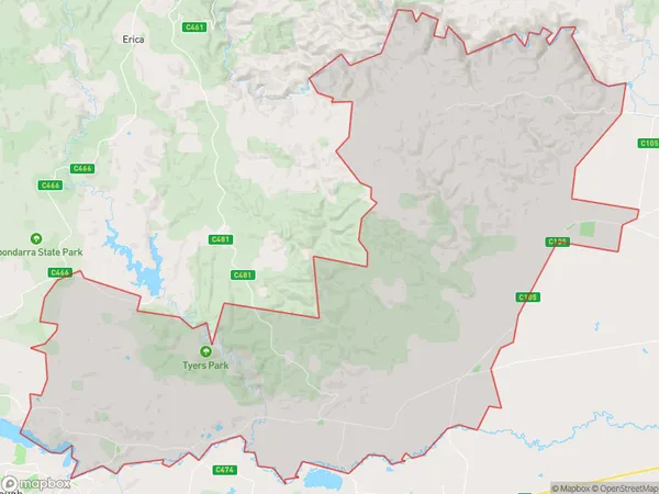 ZipCode 3854 Areas Map for Yallourn North - Glengarry