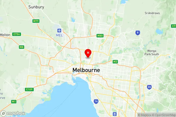 Brunswick East, Victoria Region Map