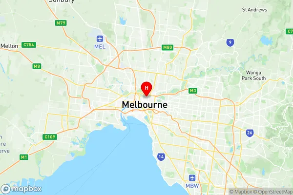 Carlton, Victoria Region Map