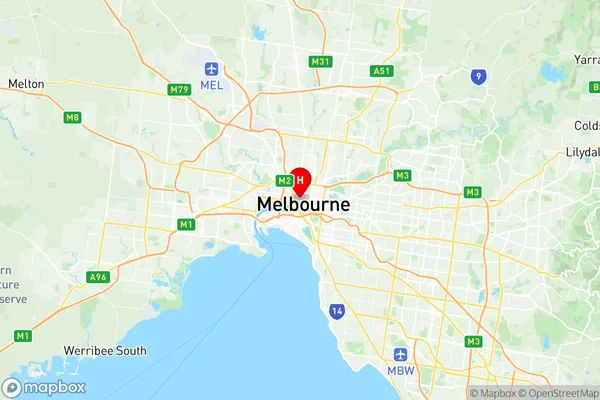 Melbourne, Victoria Region Map