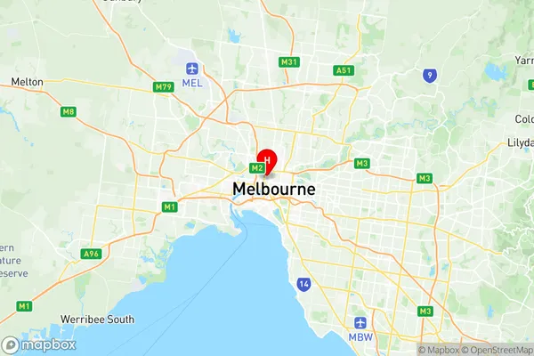 North Melbourne, Victoria Region Map