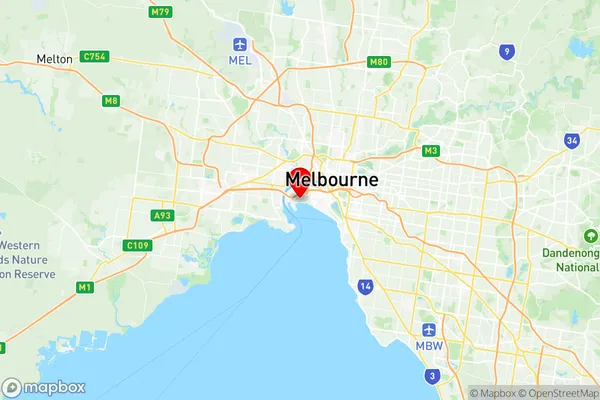 Port Melbourne, Victoria Region Map