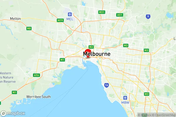 Port Melbourne Industrial, Victoria Region Map