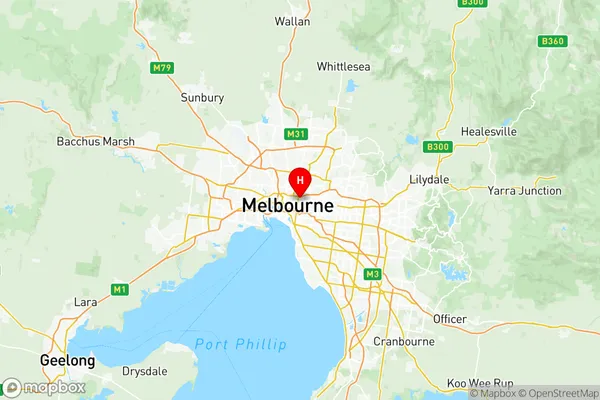 Yarra, Victoria Region Map