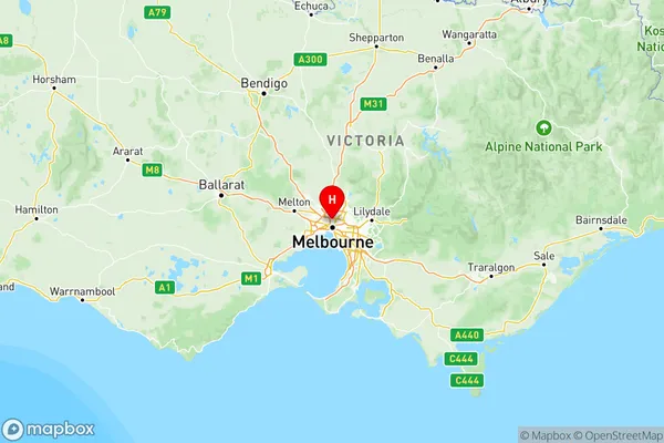 Melbourne Inner, Victoria Region Map
