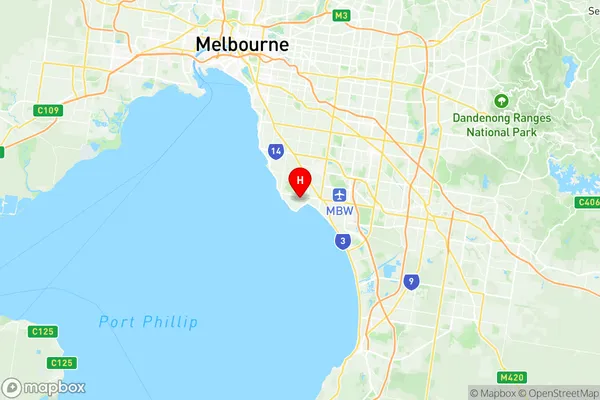 Beaumaris, Victoria Region Map