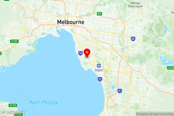 Cheltenham Highett (West), Victoria Region Map
