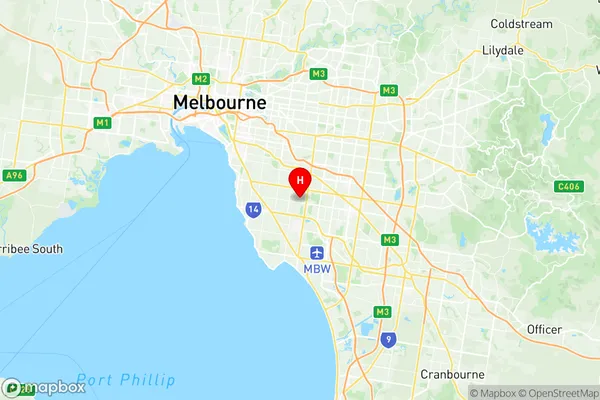 Bentleigh East (North), Victoria Region Map