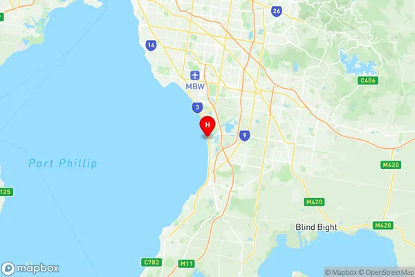 Carrum Patterson Lakes, Victoria Region Map