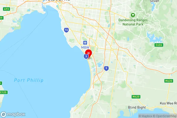 Edithvale Aspendale, Victoria Region Map