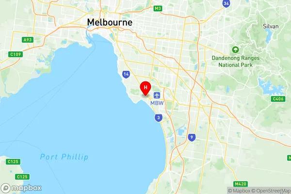 Mentone, Victoria Region Map
