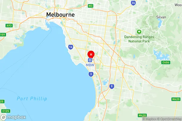 Moorabbin Airport, Victoria Region Map