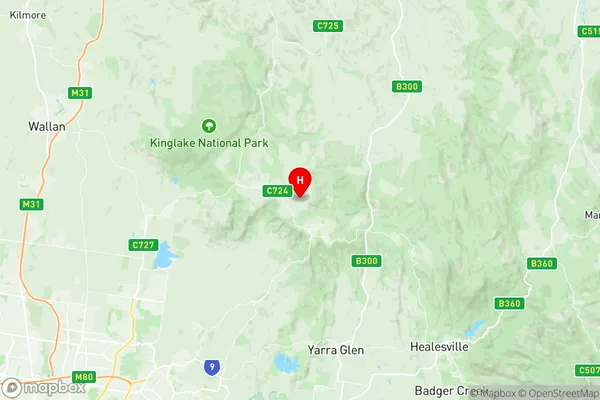 Kinglake, Victoria Region Map