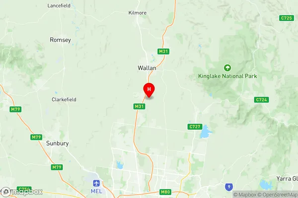 Wallan, Victoria Region Map