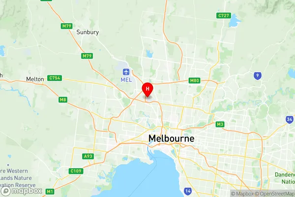 Essendon Airport, Victoria Region Map