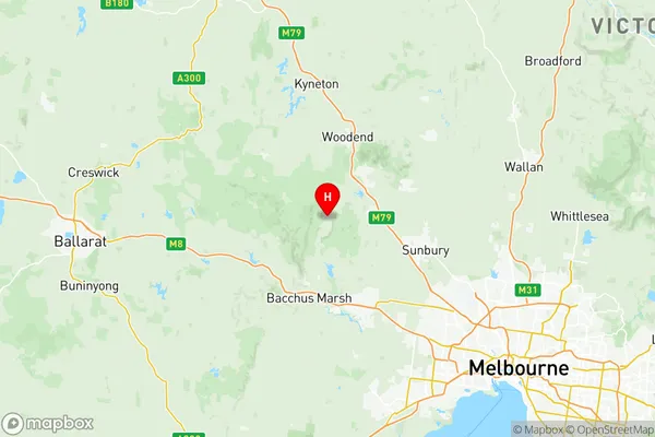 Macedon Ranges, Victoria Region Map