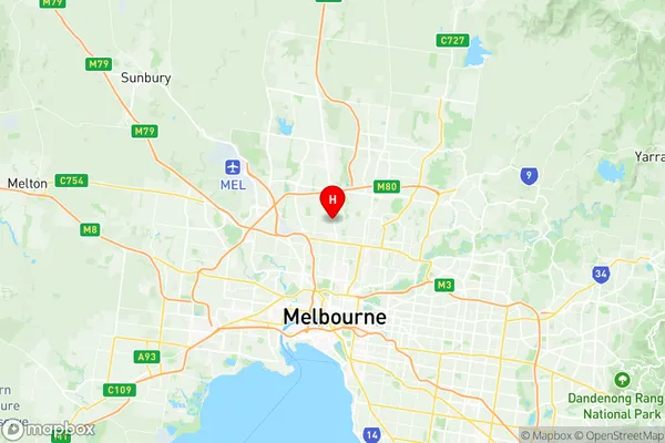 Coburg North, Victoria Region Map