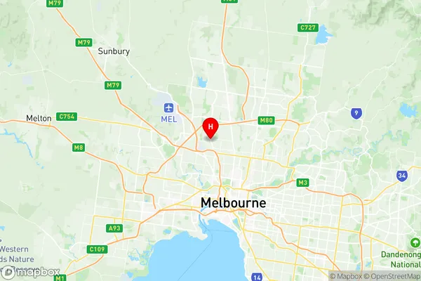 Pascoe Vale, Victoria Region Map