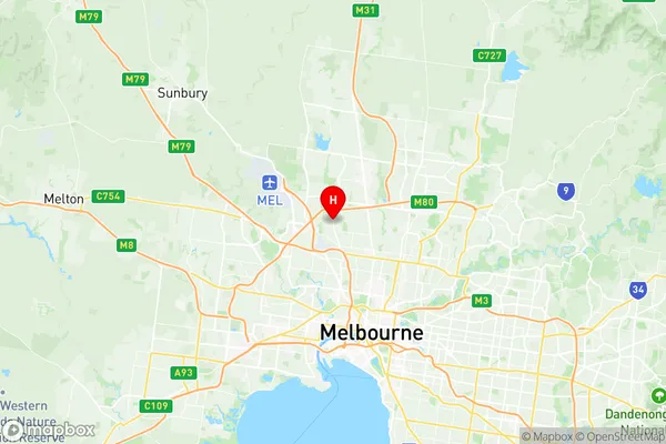 Glenroy, Victoria Region Map