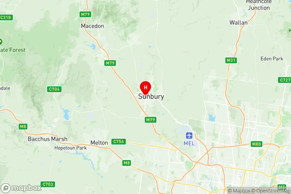 Sunbury South, Victoria Region Map