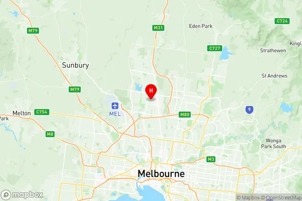 Campbellfield Coolaroo, Victoria Region Map