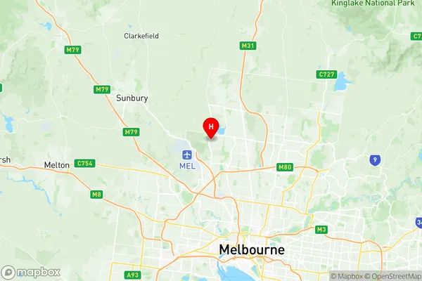 Greenvale Bulla, Victoria Region Map