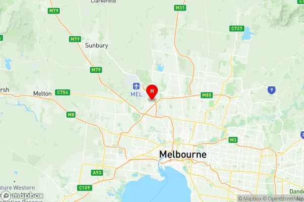 Tullamarine, Victoria Region Map