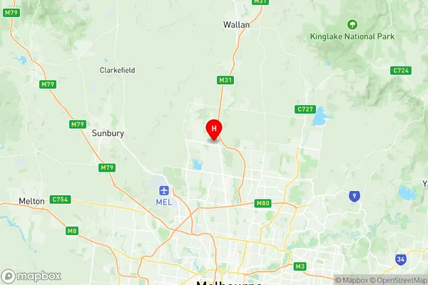 Craigieburn Central, Victoria Region Map