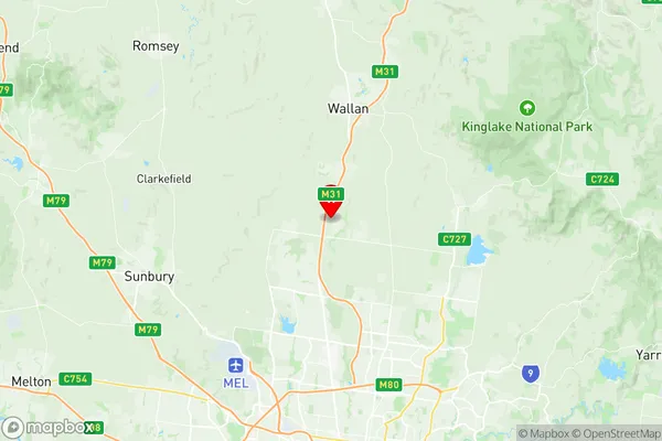 Mickleham Yuroke, Victoria Region Map