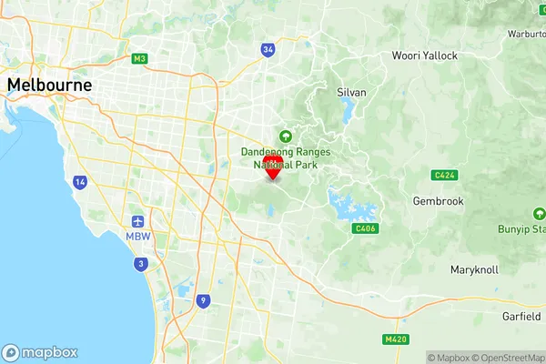 Lysterfield, Victoria Region Map