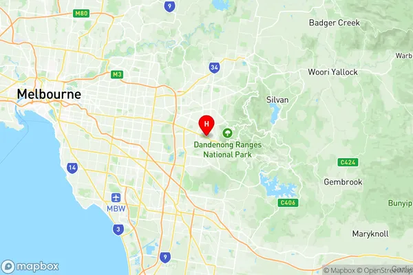 Ferntree Gully (North), Victoria Region Map