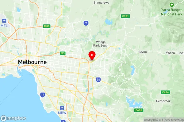 Ringwood, Victoria Region Map